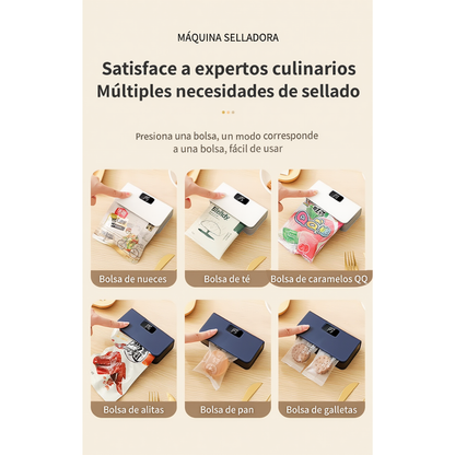 Sellador de Bolsas – Sella hasta 300 veces por Carga y Conserva tus Alimentos