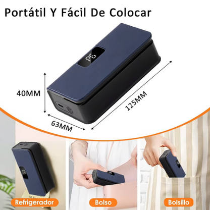 Sellador de Bolsas – Sella hasta 300 veces por Carga y Conserva tus Alimentos