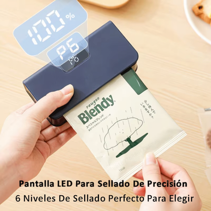 Sellador de Bolsas – Sella hasta 300 veces por Carga y Conserva tus Alimentos